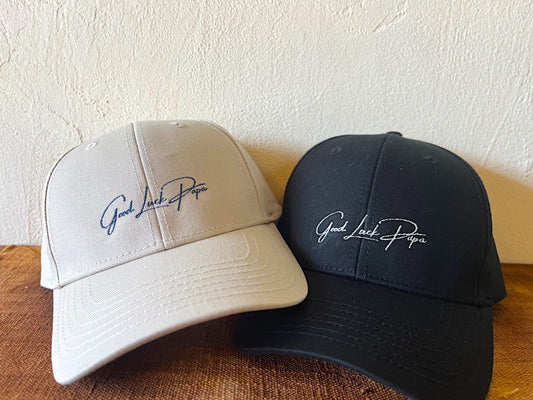 【 GOOD LUCK PAPAキャップが販売中 】