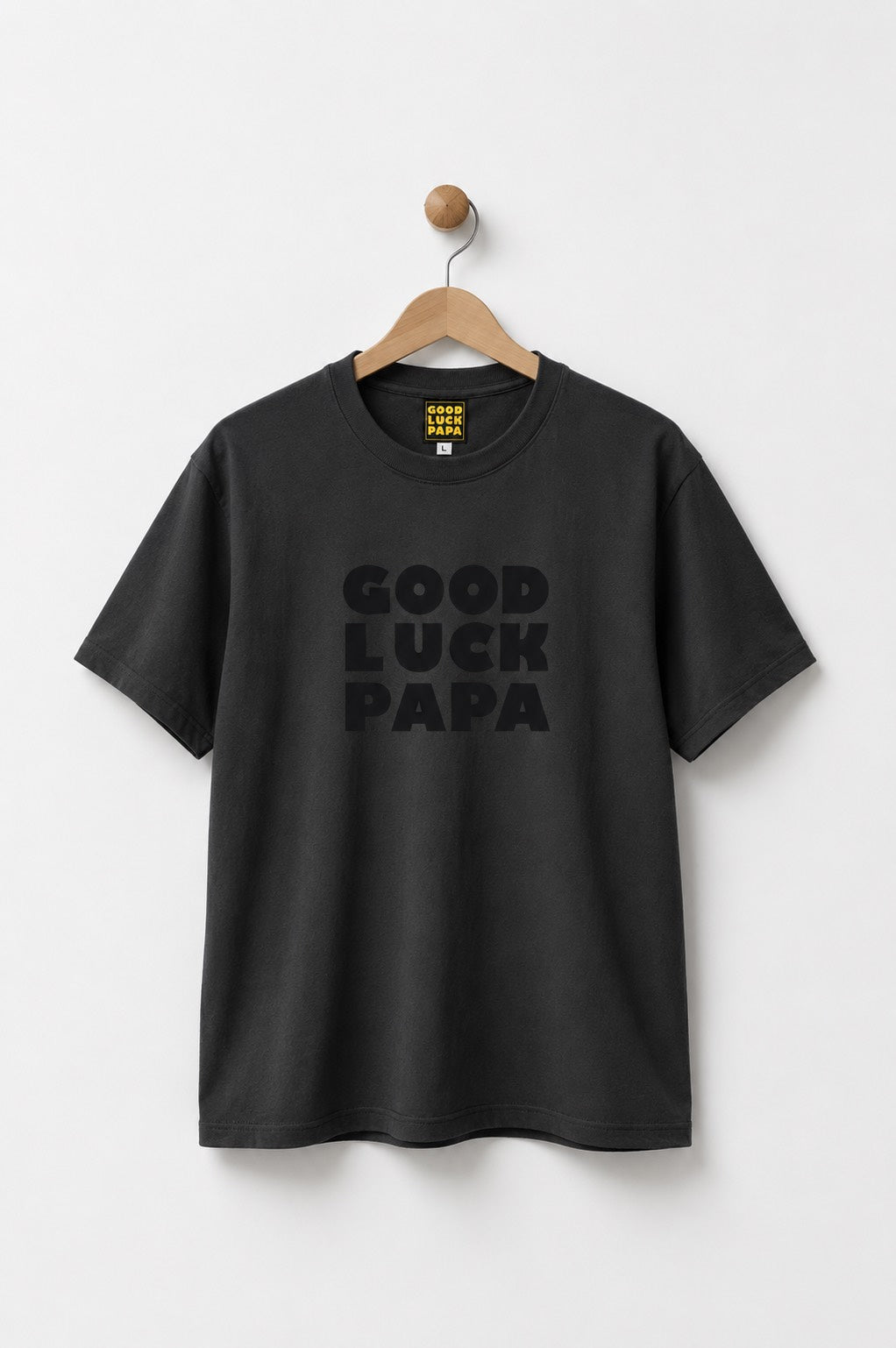 GOOD LUCK PAPA Tシャツ　スミ✖️ブラック